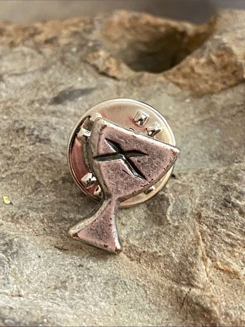 Vintage Retired James Avery Disciples of Christ Sterling Tie Tack Pin